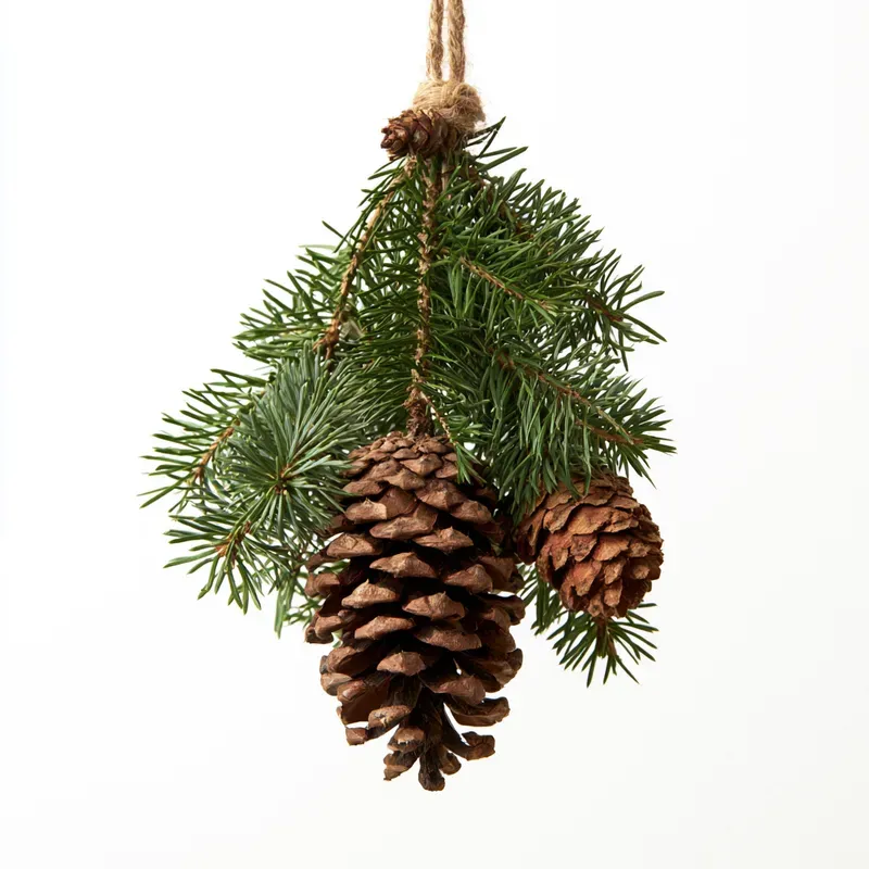 Rustic Christmas Ornament Clipart Sets