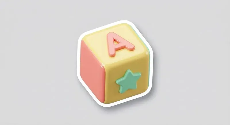 3D Worksheet Sticker Elements