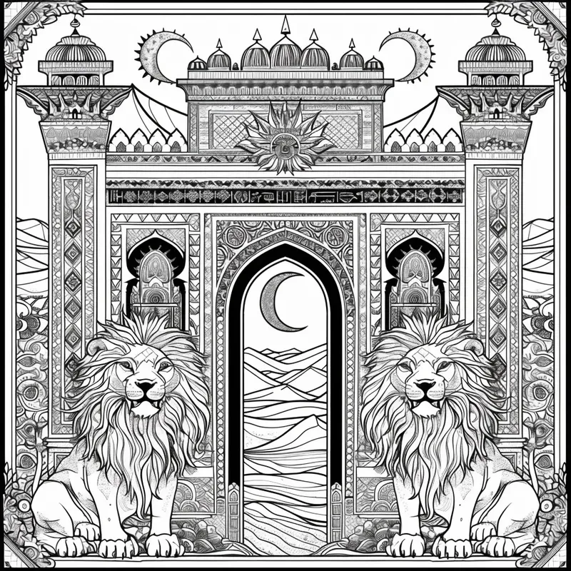 Mystical Desert Spirits Coloring Books