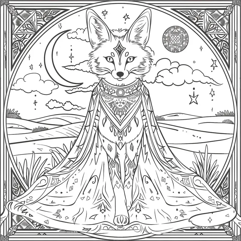 Mystical Desert Spirits Coloring Books