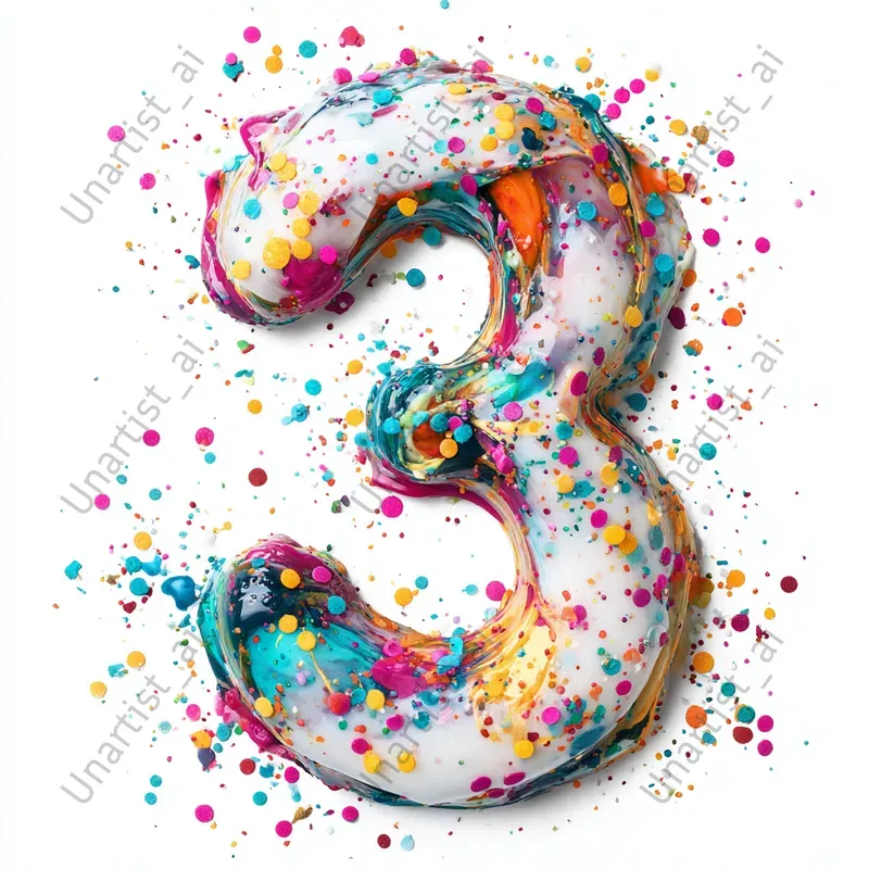 Kids Party Birthday Numbers