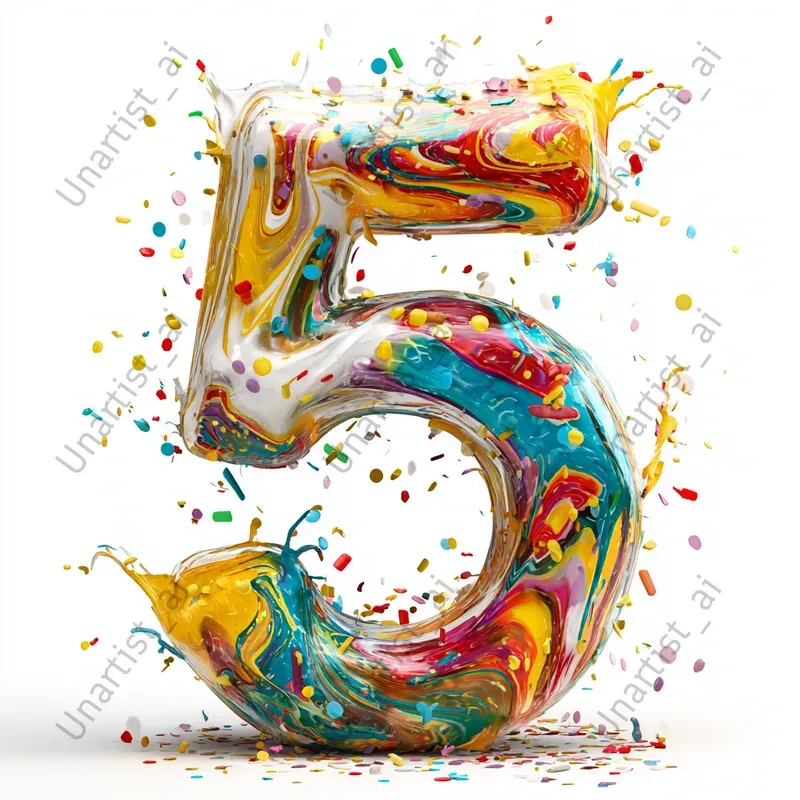 Kids Party Birthday Numbers