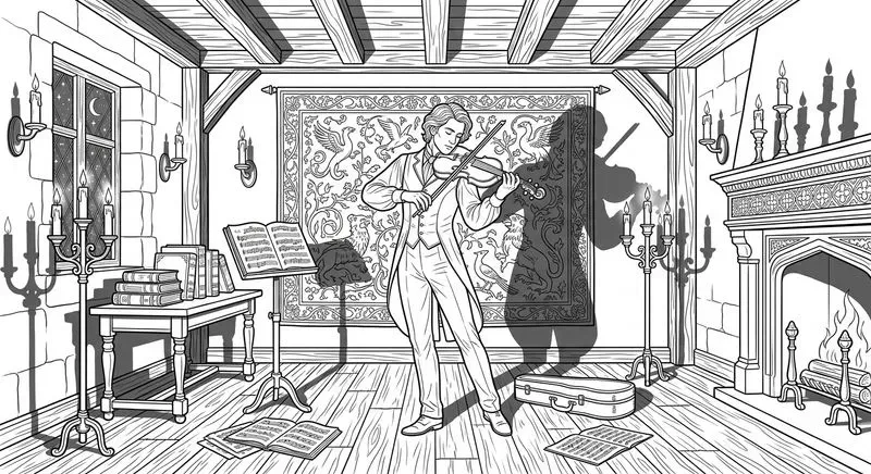 Musicinspired Coloring Illustrations