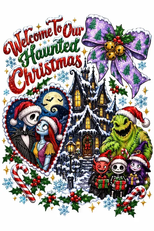 Coquette Spooky Christmas Tshirts