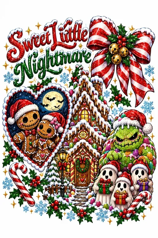 Coquette Spooky Christmas Tshirts