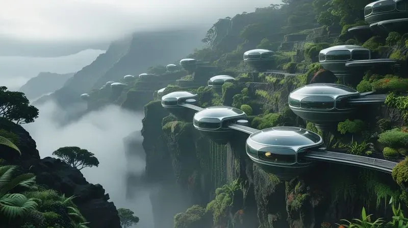Ethereal Biofuturistic Landscapes