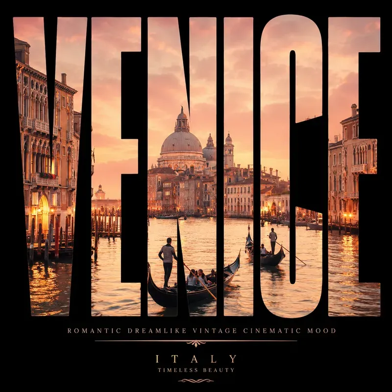 Global Skyline Typography Panels