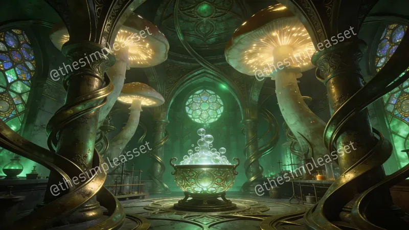 Ethereal Art Nouveau Room Designs