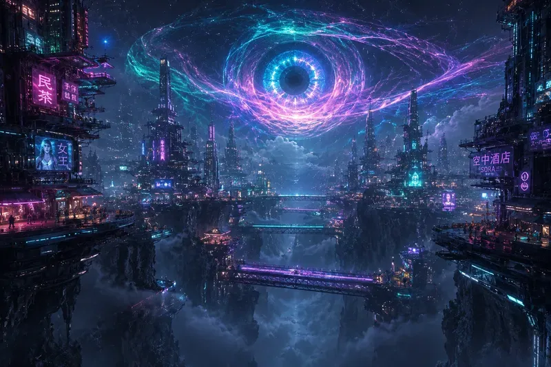 Sentient Aurora City Generator