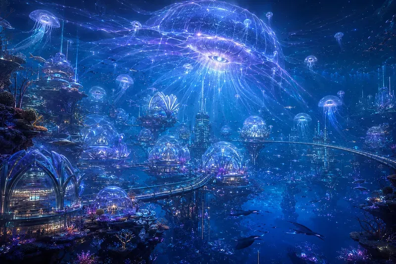 Sentient Aurora City Generator