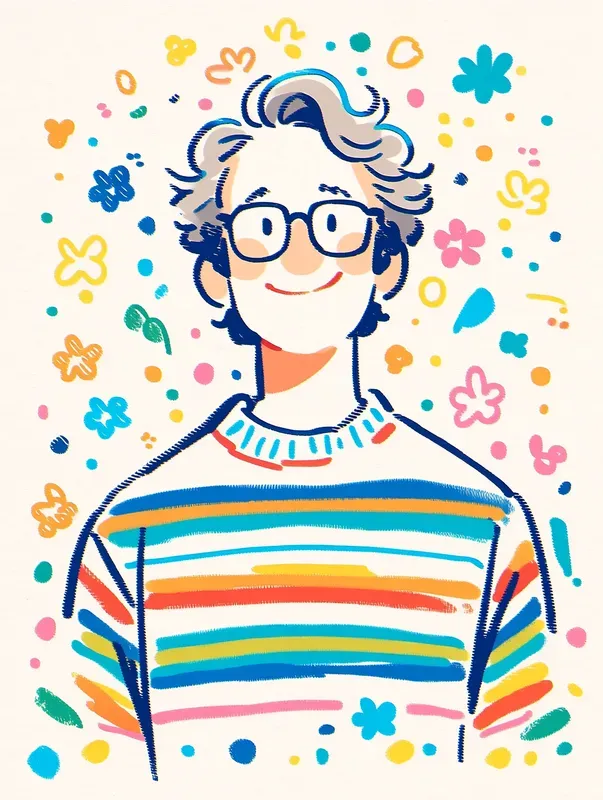 Colorful Doodle Portrait Generator