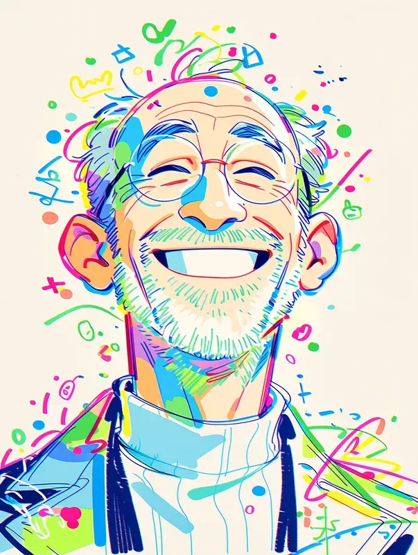 Colorful Doodle Portrait Generator