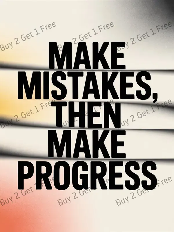 Distorted Quote Typography Posters Art
