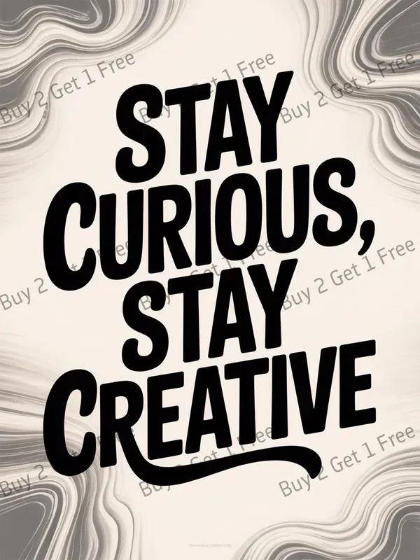 Distorted Quote Typography Posters Art