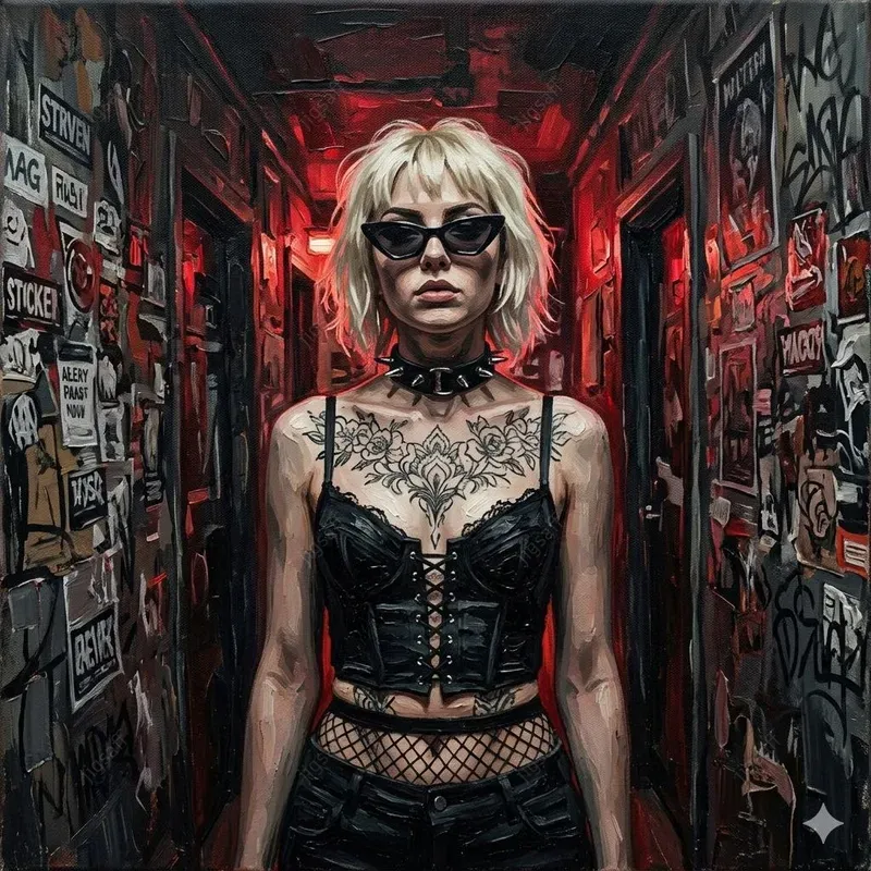 Dark Goth Oil Painting Generator