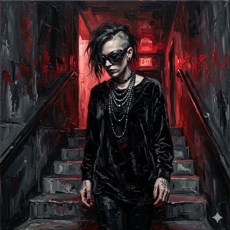 Dark Goth Oil Painting Generator