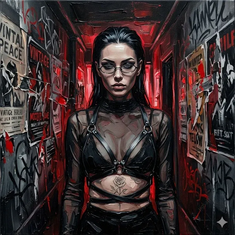 Dark Goth Oil Painting Generator