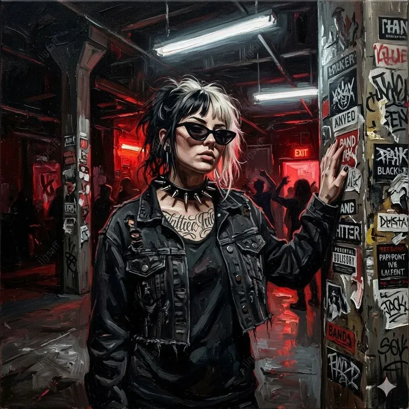 Dark Goth Oil Painting Generator
