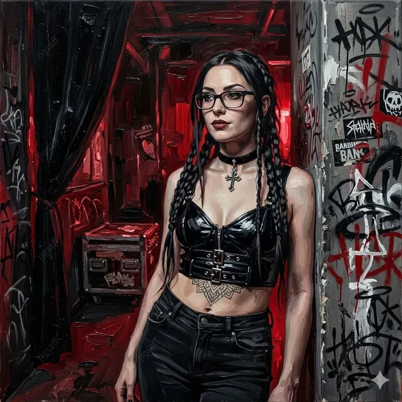 Dark Goth Oil Painting Generator