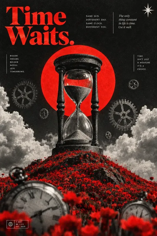 Surreal Monochrome Accent Posters