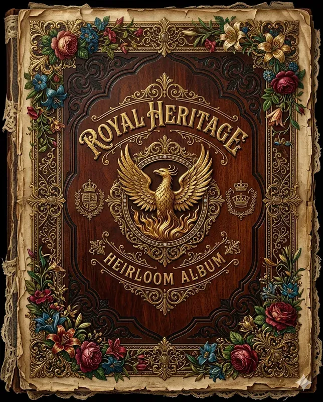 Victorian Memory Album Cover Designs