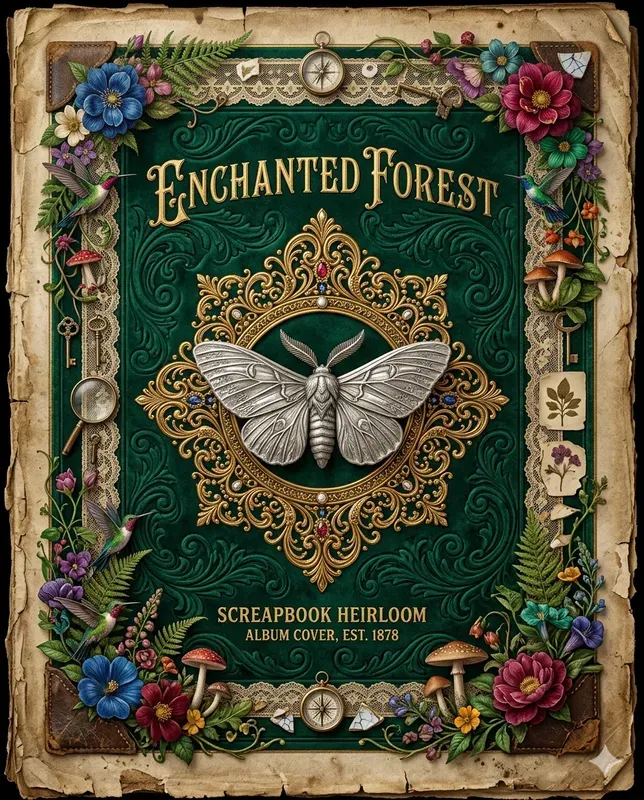 Victorian Memory Album Cover Designs