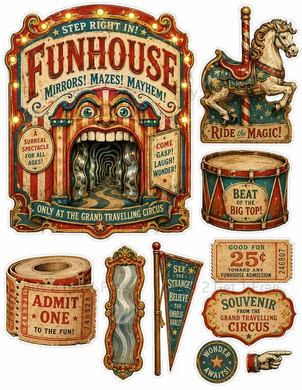 Cowgirl Advertising Ephemera Sheets