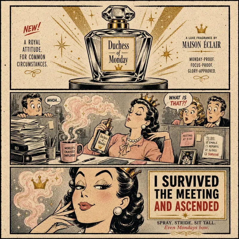 Luxury Comic Perfume Meme Ads