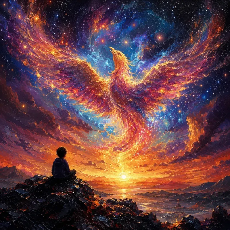 Celestial Solitude Dreamlike Cosmic