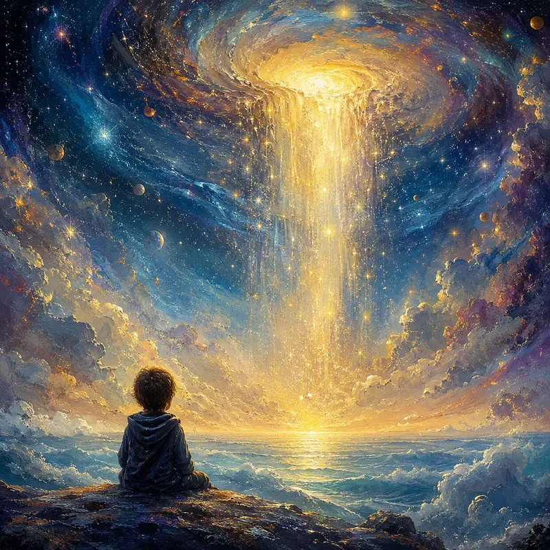 Celestial Solitude Dreamlike Cosmic