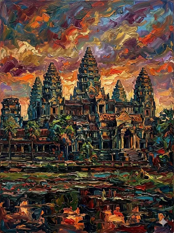 Impasto Dreamscape Travel Posters