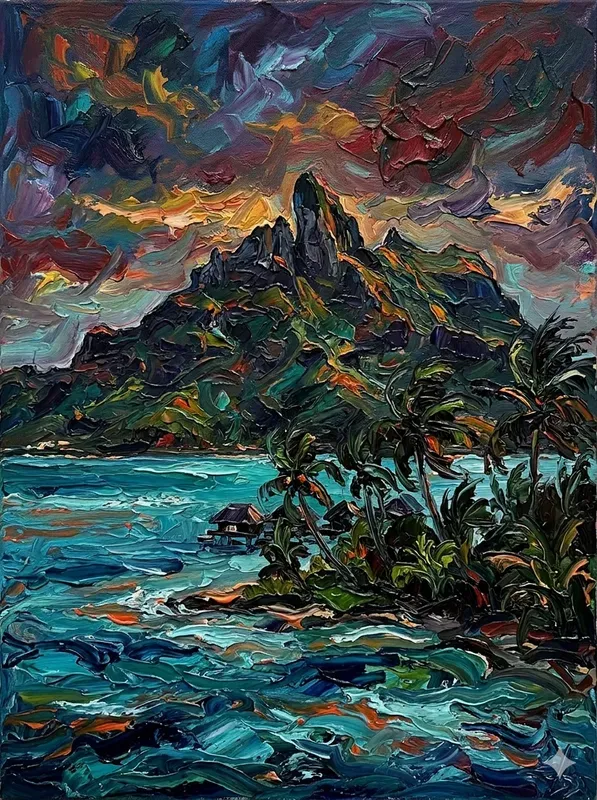 Impasto Dreamscape Travel Posters