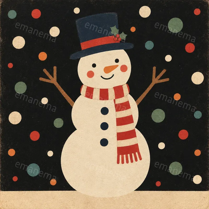Flat Nordic Folk Christmas Illustrations