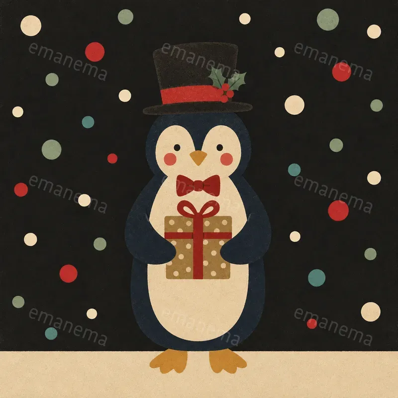 Flat Nordic Folk Christmas Illustrations