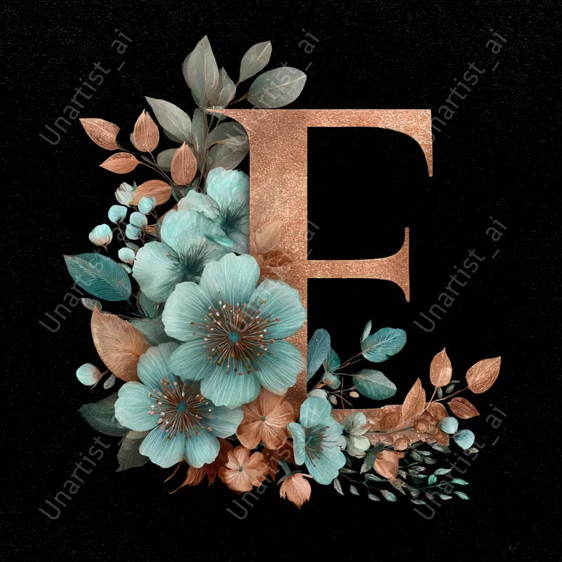 Elegant Floral Monogram Logos