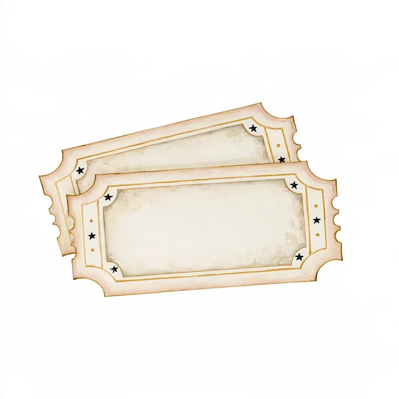 Old Hollywood Watercolor Clipart