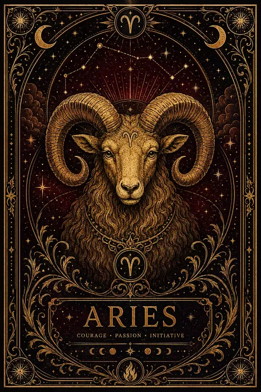 Celestial Tarot Card Zodiac Posters