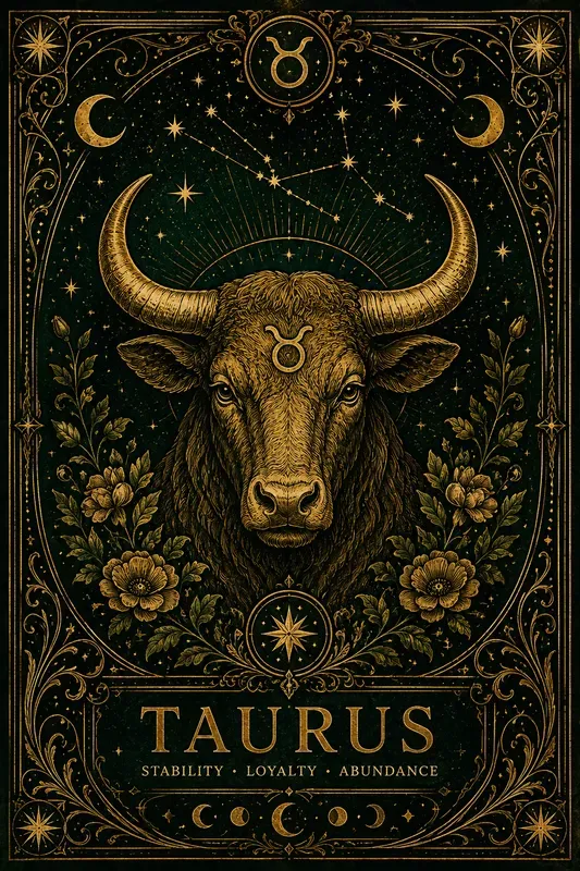 Celestial Tarot Card Zodiac Posters