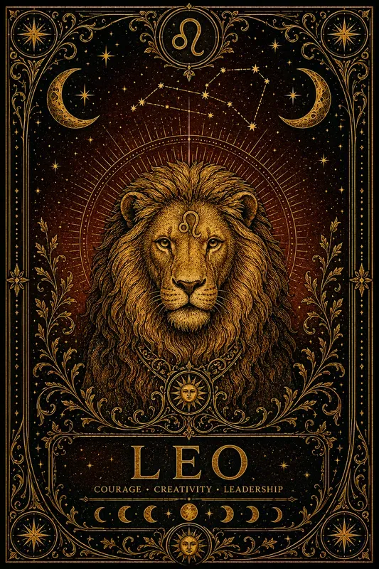 Celestial Tarot Card Zodiac Posters