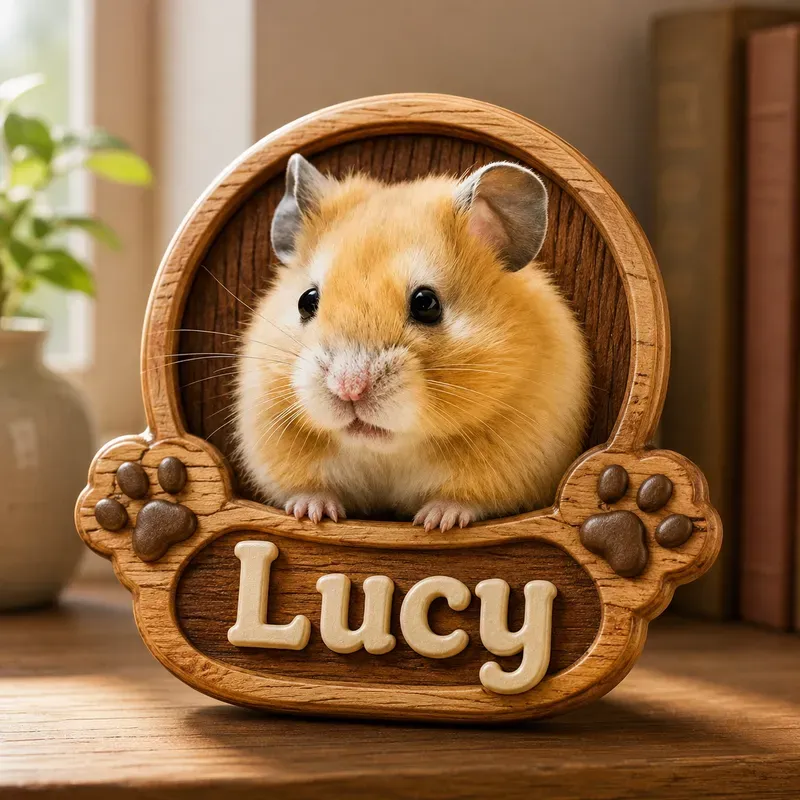 Pet Photos To 3D Name Badges