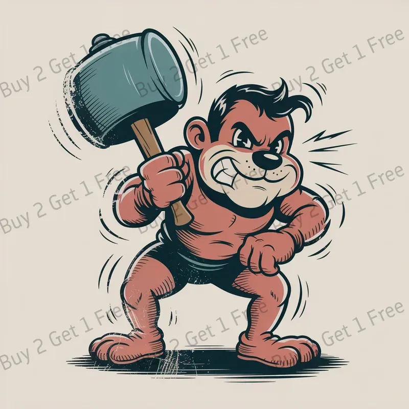 Retro Distressed Cartoon Mascot Vectors