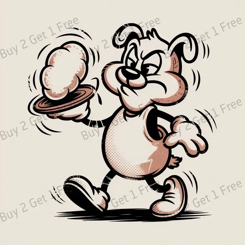 Retro Distressed Cartoon Mascot Vectors