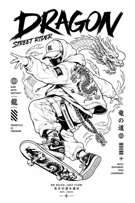 Urban Back Print Character Collections