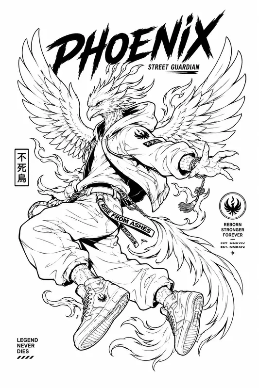 Urban Back Print Character Collections