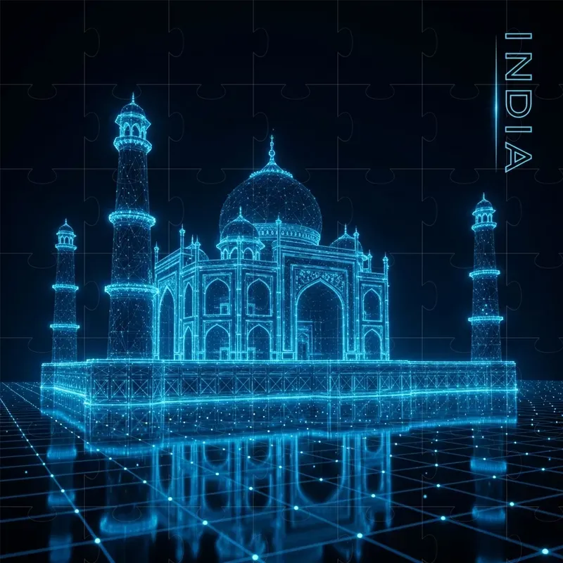 Neon World Landmarks Reimagined