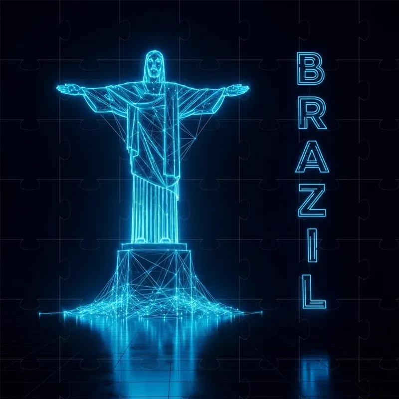 Neon World Landmarks Reimagined