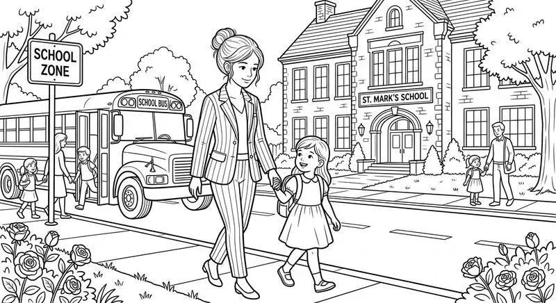 Mothers' Love In Heartwarming Line Art