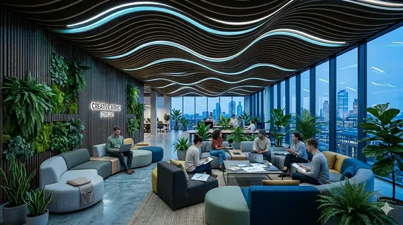 Futuristic Meeting Studio Concept Art