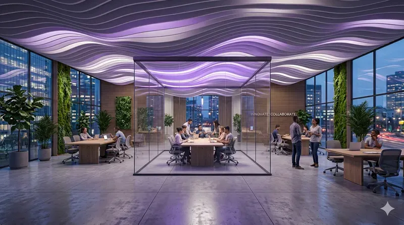 Futuristic Meeting Studio Concept Art