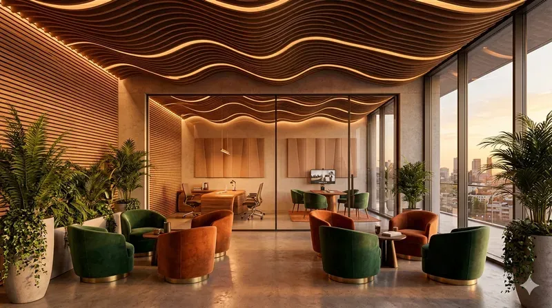 Futuristic Meeting Studio Concept Art